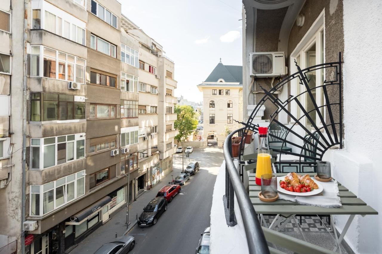 Cismigiu Serenity: 1Br Flat With Scenic Balcony بوخارست المظهر الخارجي الصورة